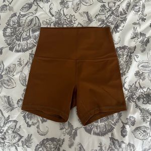 lululemon align high rise short 4” copper brown